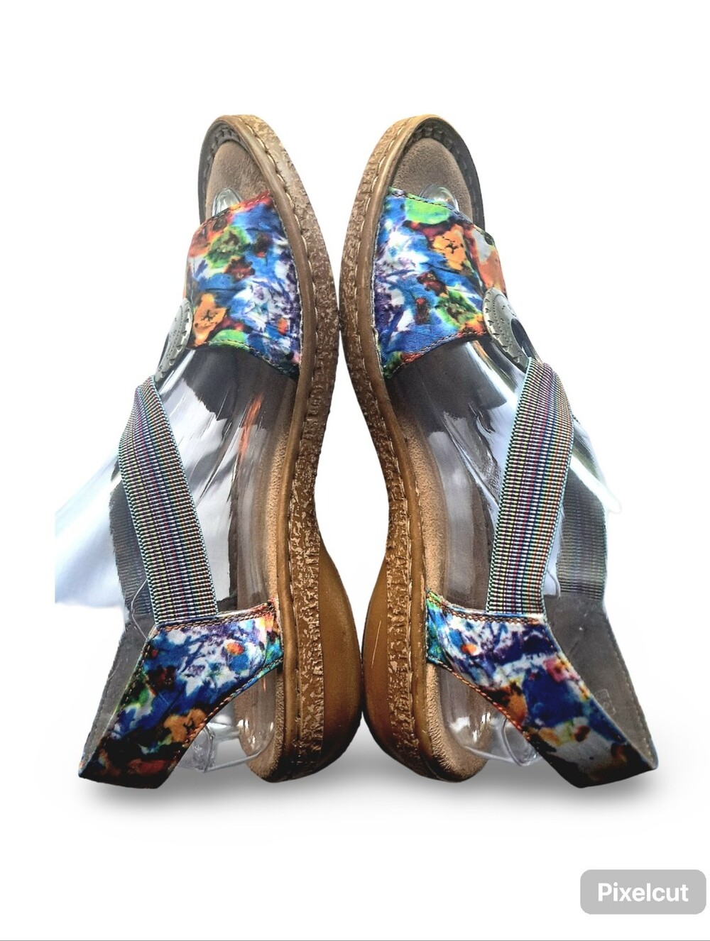 Rieker Regina Antistress Multicolor Sandals Sz 8